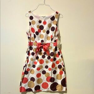 NWT Kim Rogers Polka Dot Career Dress - Women’s 6